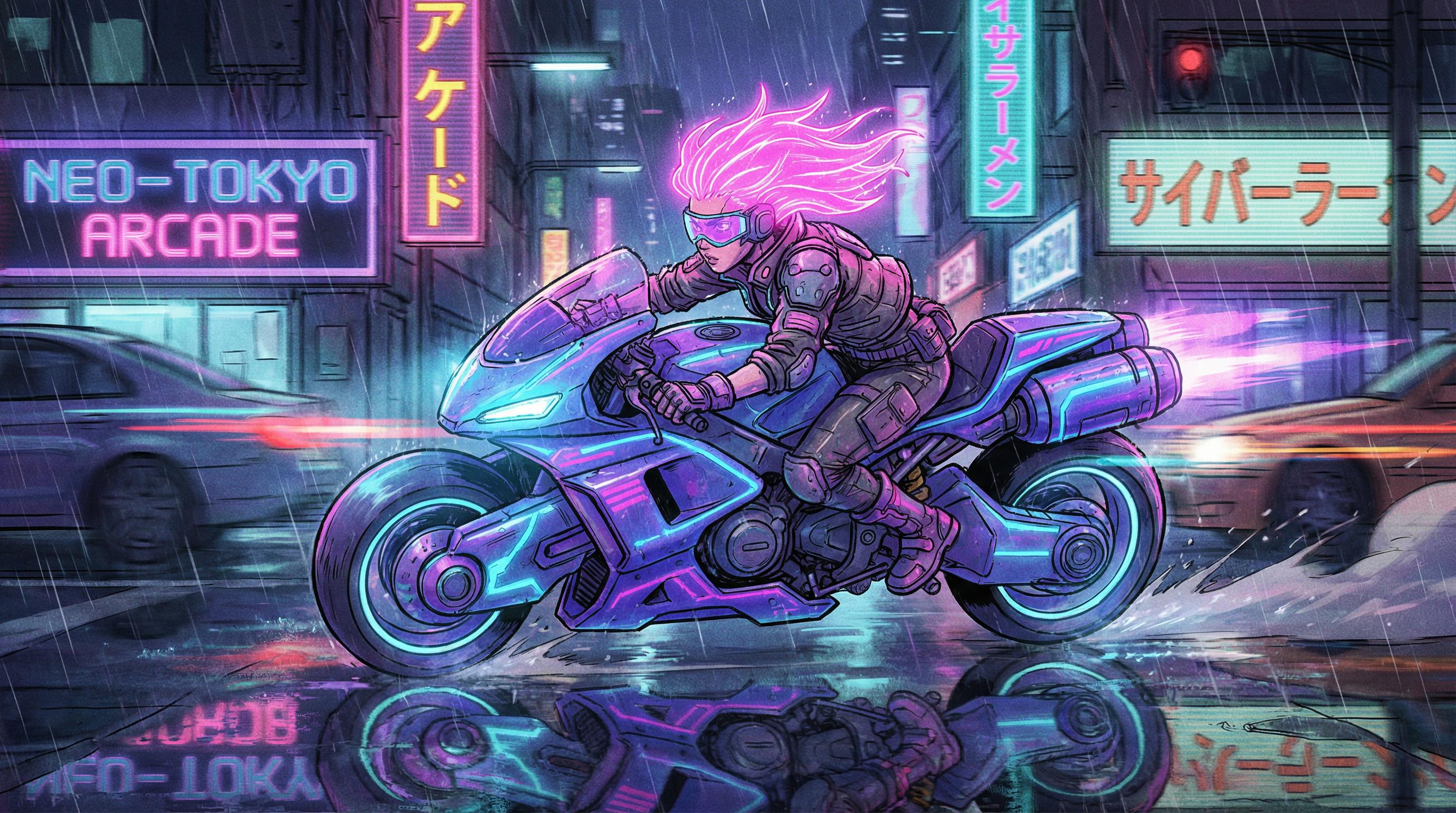 蘑菇视频-霓虹骑士